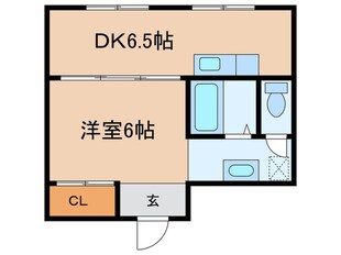 ペディハイツ塚口の物件間取画像